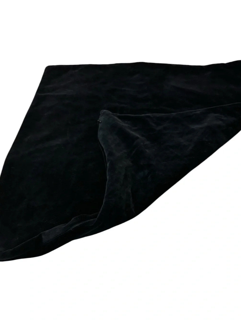 Calvin Klein Black Velvet Throw Pillow Cover Zipper Closure Luxury Soft Portugal